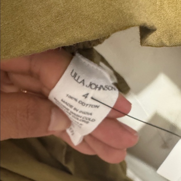 Ulla Johnson Kira Long Puff-Sleeve Cotton Peplum Blouse - Picture 8 of 8